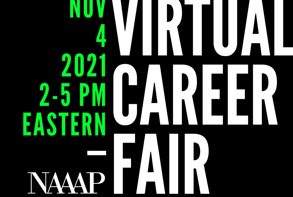 Look Who’s Coming to the Virtual Career Fair, Nov. 4