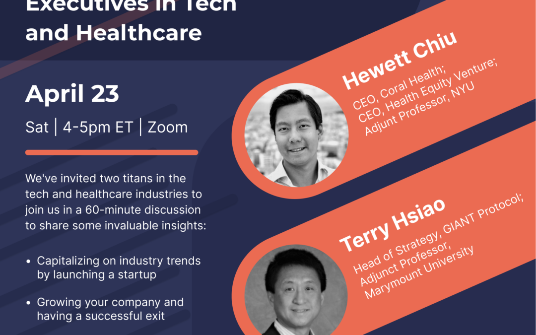 How to Rise to the Top as Entrepreneurs & Executives in Tech and Healthcare